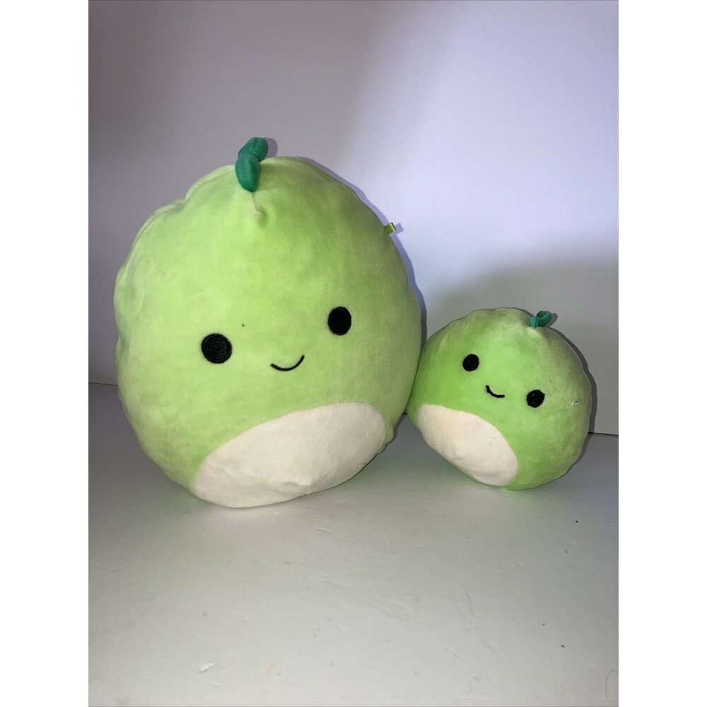 Squishmallows Danny The Dinosaur Plush Set 8" & 5" Pair Green Dino Stuffed Anima